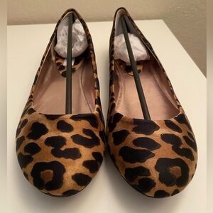 Steve Madden P-Heaven Wide Leopard Flats New In Box